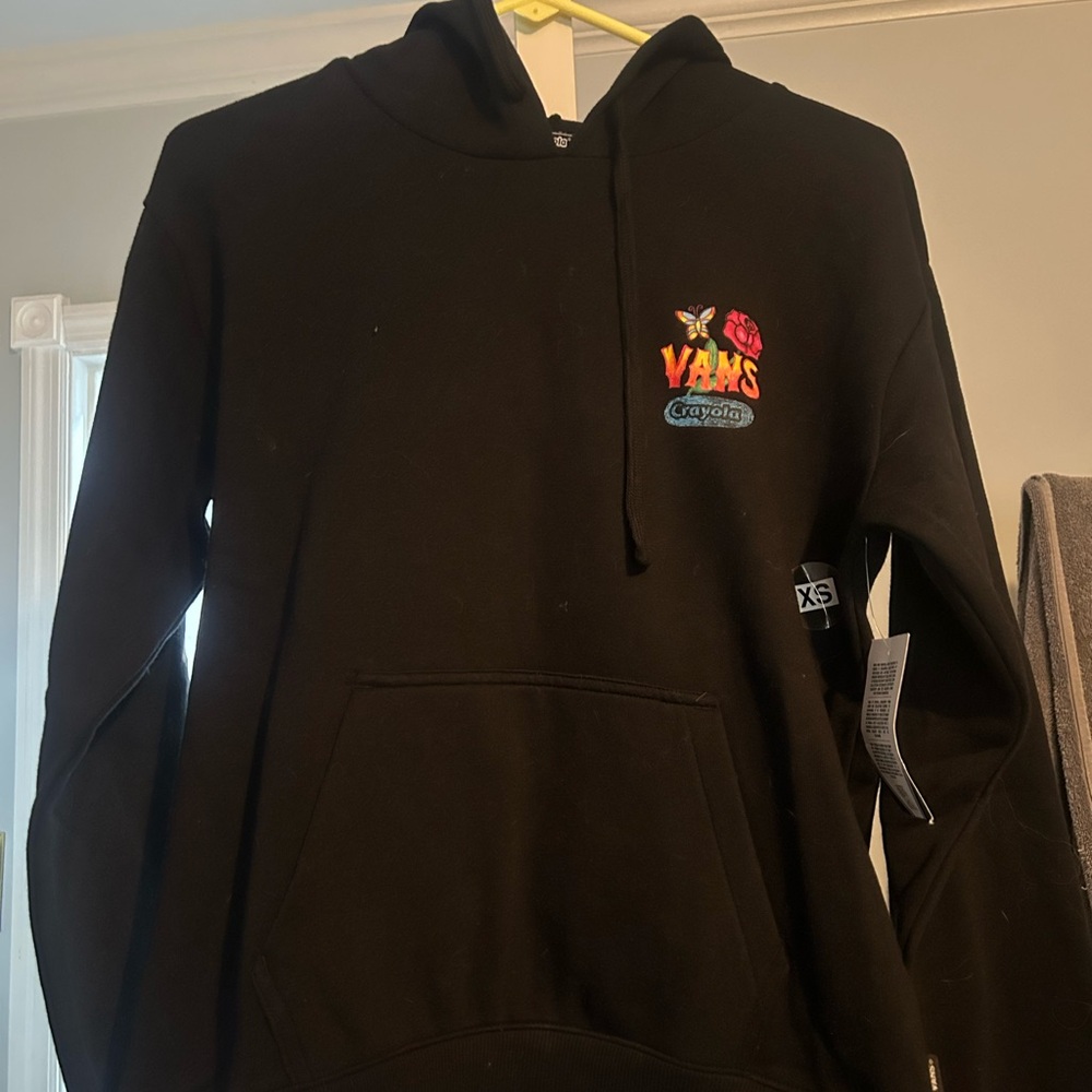Vans Black Graphic Hoodie for Men
